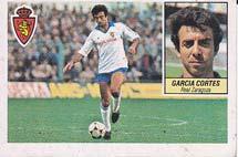 Imagen del vendedor de Cromos LIGA 84-85. Ediciones Este. GARCIA CORTES. Real Zaragoza Club Deportivo. a la venta por Librera Races