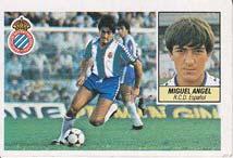 Imagen del vendedor de Cromos LIGA 84-85. Ediciones Este. MIGUEL ANGEL. Reial Club Deportiu Espanyol. a la venta por Librera Races