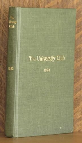 Imagen del vendedor de ANNUAL OF THE UNIVERSITY CLUB, FIFTY-NINTH YEAR, 1923 - 1924 a la venta por Andre Strong Bookseller