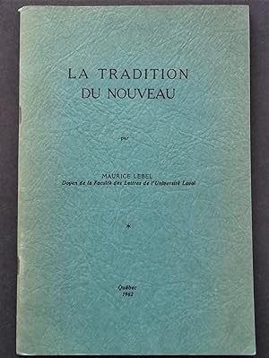 Seller image for La Tradition Du Nouveau for sale by Bloomsbury Books