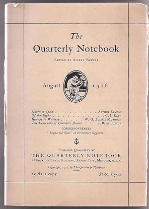 Imagen del vendedor de The Quarterly Notebook (Vol 1/1916/ Num. 2) a la venta por DR Fine Arts