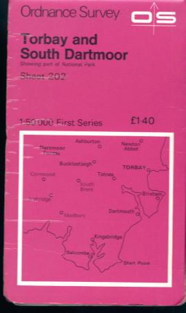 Torbay and South Dartmoor 1:50000 First series Sheet 202