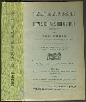 Scientific Notes on an Expedition into the North-western Regions of South Australia (in the Trans...