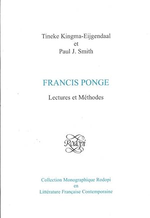 Image du vendeur pour Francis Ponge Lectures et Methodes mis en vente par Charles Lewis Best Booksellers