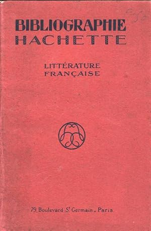 Bibliographie Hachette : littérature Française