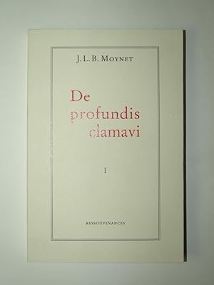 Image du vendeur pour De profundis clamavi. Tome 1 mis en vente par Librairie Aubry