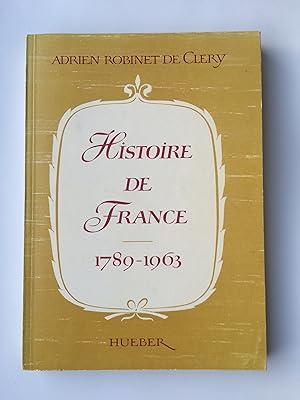 Histoire de France 1789 - 1963