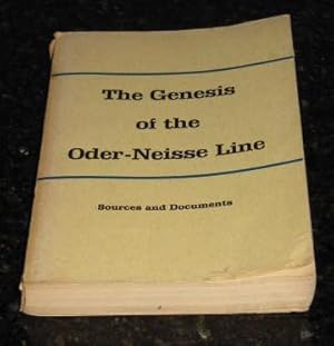 Seller image for The Genesis of the Oder-Neisse Line - In the Diplomatic Negotiations During World War II - Sources and Documents for sale by Makovski Books