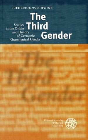 Bild des Verkufers fr The third gender: studies in the origin and history of Germanic grammatical gender zum Verkauf von Rulon-Miller Books (ABAA / ILAB)