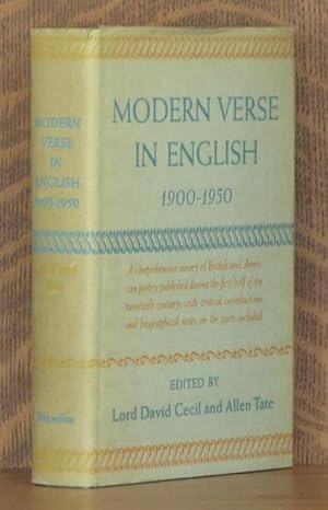 Seller image for MODERN VERSE IN ENGLISH, 1900 - 1950 for sale by Andre Strong Bookseller