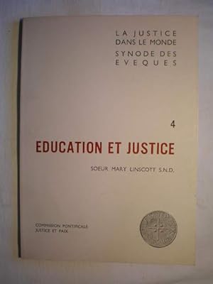 Image du vendeur pour La justice dans le monde. Synode des eveques. Education et justice, 4 mis en vente par Librera Antonio Azorn