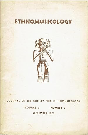 Imagen del vendedor de Ethnomusicology: Journal of the Society for Ethnomusicology. Volume V, Number 3, September 1961. a la venta por Tinakori Books