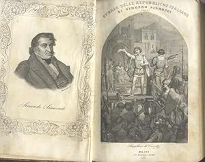 Bild des Verkufers fr STORIA DELLE REPUBBLICHE ITALIANE DEL MEDIO EVO. Traduzione italiana riscontrata, corretta e rintegrata sul testo francese dell'edizione di Brusselle del 1836 per cura di Luigi Toccagni. 1850-1852. zum Verkauf von studio bibliografico pera s.a.s.