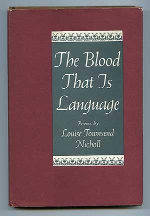Bild des Verkufers fr The Blood that is Language zum Verkauf von Between the Covers-Rare Books, Inc. ABAA