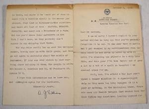 Image du vendeur pour Typed Letter Signed By A. J. Villiers Aboard S. S. American Farmer, United States Lines, 1933 mis en vente par Resource Books, LLC