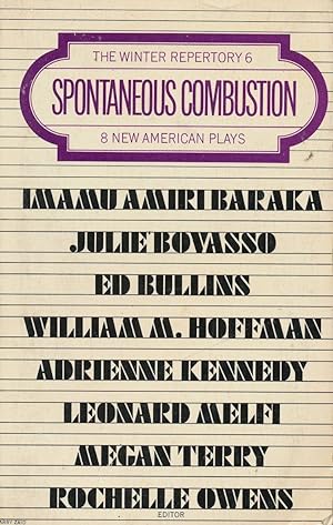 Seller image for Spontaneous Combustion: 8 New American Plays (Amira Baraka) for sale by Bookshop Baltimore