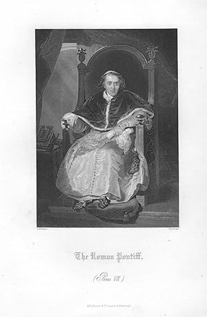 Pius VII, Pope - an Engraved Portrait