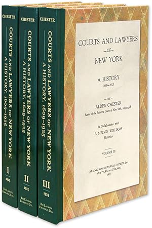 Bild des Verkufers fr Courts and Lawyers of New York: A History, 1609-1925. 3 Vols zum Verkauf von The Lawbook Exchange, Ltd., ABAA  ILAB