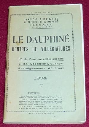 Image du vendeur pour LE DAUPHINE, Centres de villgiatures mis en vente par LE BOUQUINISTE