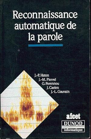 Seller image for Reconnaissance automatique de la parole for sale by L'ivre d'Histoires