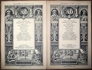 The Important American Library formed by Dr. William C. Braislin comprising books - broadsides - ...