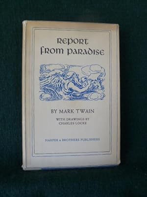 Imagen del vendedor de REPORT FROM PARADISE. a la venta por Glenn Books, ABAA, ILAB