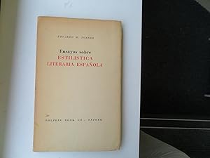 Imagen del vendedor de Ensayos Sobre Estilistica Literaria Espanola a la venta por Clement Burston Books