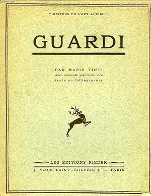 Seller image for GUARDI for sale by Le-Livre