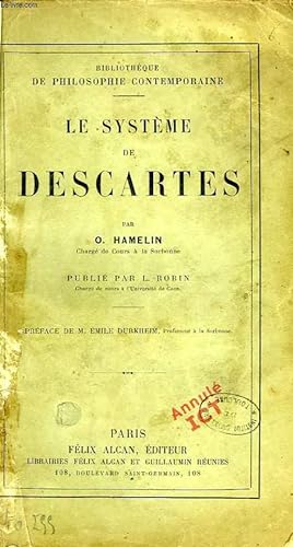 Bild des Verkufers fr LE SYSTEME DE DESCARTES zum Verkauf von Le-Livre
