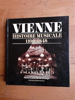 Imagen del vendedor de VIENNE. Histoire musicale 1100-1848. a la venta por Librairie Sainte-Marie