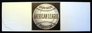 Bild des Verkufers fr Early 20th century "Hand Made American League Perfectos Title and Design By Alfonso Rios & Co." Cigar Label zum Verkauf von Certain Books, ABAA
