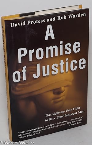 Imagen del vendedor de A promise of justice a la venta por Bolerium Books Inc.