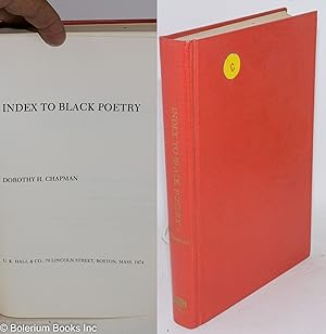 Seller image for Index to black poetry for sale by Bolerium Books Inc.