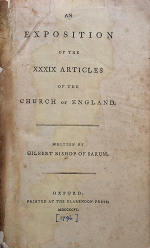 An Exposition of the 39 Articles of the Church of England LEATHER