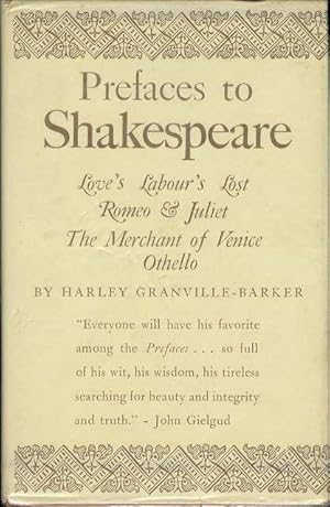 Bild des Verkufers fr Prefaces to Shakespeare (Volume IV) zum Verkauf von Bookmarc's