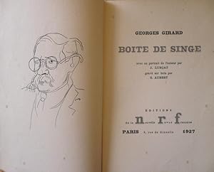 Seller image for Boite de singe for sale by Librairie Lis Tes Ratures