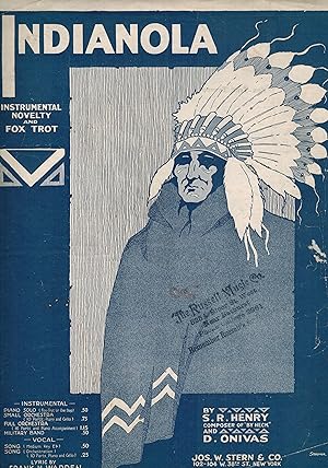 Indianola - Vintage Sheet Music for Piano ( Novelty & Foxtrot )