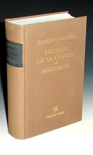 Lexique De La Langue De Malherbe