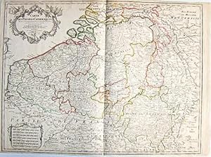 Image du vendeur pour Carte des Pays Bas Catholiques dresse sur un grand nombre de cartes particulires faites sur les lieux o les limites sont exactement marques, suivant les derniers Traitz mis en vente par Librairie du Cardinal