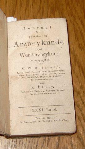 Seller image for Journal der practischen Arzneykunde und Wundarzneykunst. VII. Stck Julius - XII. Stck December. for sale by Antiquariat Johann Forster