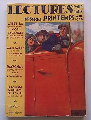 Lectures Pour Tous (Avril April 1930) French Magazine