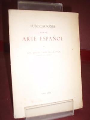 Imagen del vendedor de PUBLICACIONES SOBRE ARTE ESPAOL LASSO DE LA VEGA MIGUEL 1955 a la venta por LIBRERIA ANTICUARIA SANZ