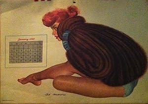 Calendrier pin-up Al Moore année 1949