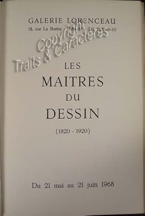 Les maitres du dessin (1820-1920)