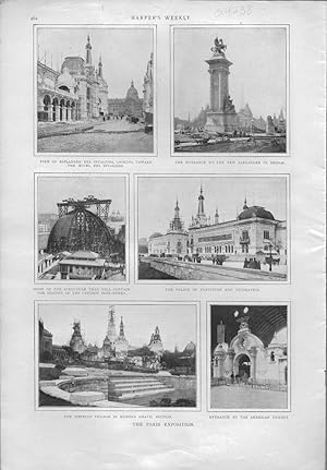 Seller image for ENGRAVING: "The Paris Exposition".photoengravings from Harper's Weekly, April 21, 1900 for sale by Dorley House Books, Inc.