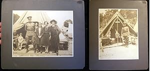Seller image for C. 1918 2 Large Format Photographs of World War I United States Military Personnel Including Capt. L.A. Roche, at Camp for sale by Certain Books, ABAA