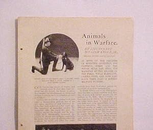 Seller image for Animals In Warfare for sale by Legacy Books II