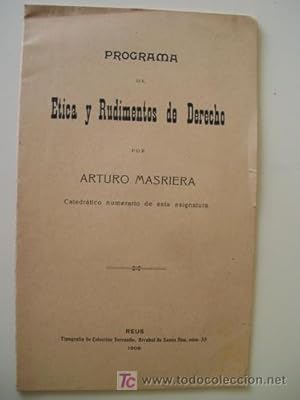 PROGRAMA DE ETICA Y RUDIMENTOS DE DERECHO