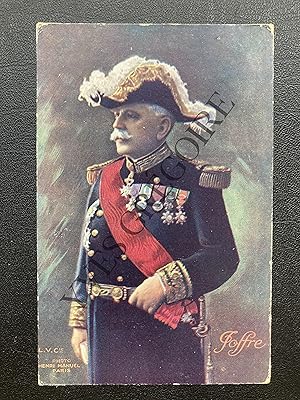 JOFFRE-CARTE POSTALE COULEURS D'APRES PHOTOGRAPHIE DE HENRI MANUEL