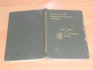 Image du vendeur pour The Institute of Chartered Accountants in Ireland Year Book and List of Members 1937-1938 mis en vente par Dublin Bookbrowsers